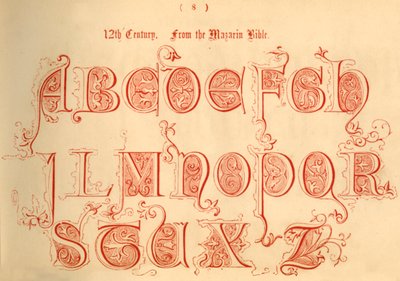 12° secolo. Dalla Bibbia di Mazarin, 1862 da Unbekannt