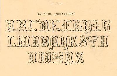 XIII secolo. Da manoscritto latino, 1862 da Unbekannt
