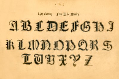XIV secolo. Da MS. Monaco, 1862 da Unbekannt