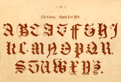 XVII secolo. Testo della Chiesa MS., 1862 da Unbekannt