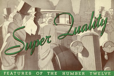 Brochure di vendita Humber Twelve del 1934 da Unbekannt