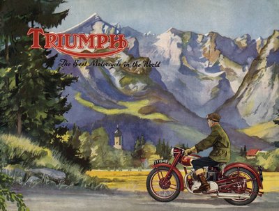 Brochure della Triumph 5T speed twin del 1948 da Unbekannt