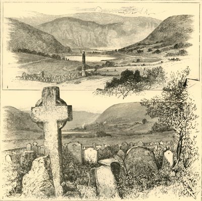1. La Valle di Glendalough. 2. A Glendalough, 1898 da Unbekannt