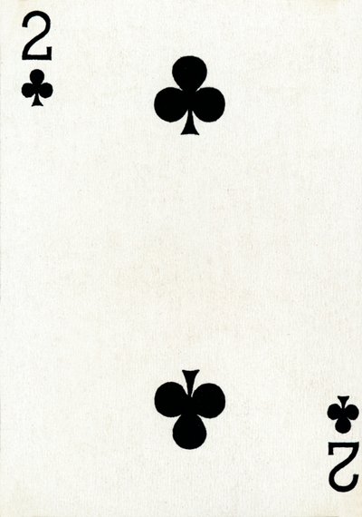 2 di fiori da un mazzo di carte da gioco Goodall & Son Ltd., c1940 da Unbekannt