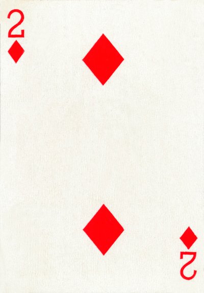 2 di Quadri da un mazzo di carte da gioco Goodall & Son Ltd., c1940 da Unbekannt
