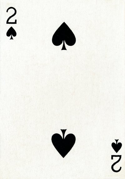 2 di picche da un mazzo di carte da gioco Goodall & Son Ltd., c1940 da Unbekannt