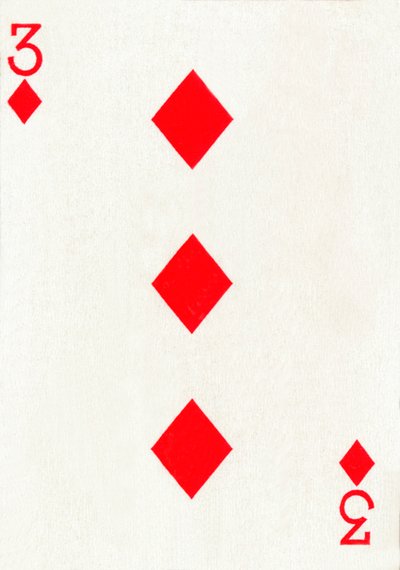 3 di Quadri da un mazzo di carte da gioco Goodall & Son Ltd. da Unbekannt