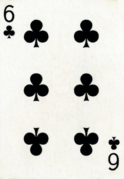 6 di fiori da un mazzo di carte da gioco Goodall & Son Ltd., c1940 da Unbekannt
