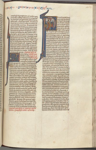 74. Fol. 463r, Atti, iniziale istoriata P, l