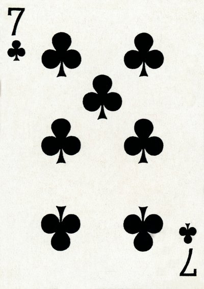 7 di fiori da un mazzo di carte da gioco Goodall & Son Ltd., c1940 da Unbekannt