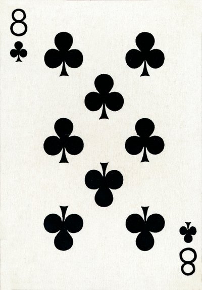 8 di fiori da un mazzo di carte da gioco Goodall & Son Ltd., c1940 da Unbekannt