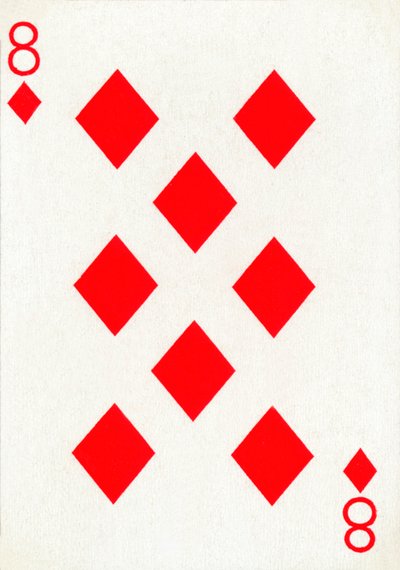 8 di Quadri da un mazzo di carte da gioco di Goodall & Son Ltd., c1940 da Unbekannt