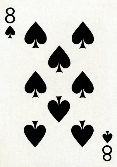 8 di picche da un mazzo di carte da gioco Goodall & Son Ltd., c. 1940 da Unbekannt