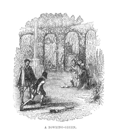 Un campo da bocce, c1870 da Unbekannt