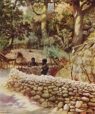 Casa di un capo, Nuove Ebridi, 1923 da Unbekannt