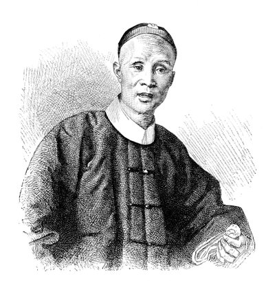 Un sapiente cinese, c1890 da Unbekannt