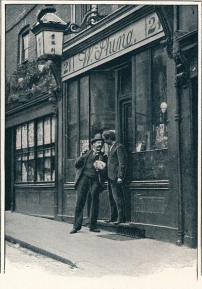 Un negozio cinese, Limehouse, Londra da Unbekannt