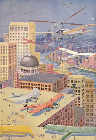 Una Città del Futuro, 1927 da Unbekannt