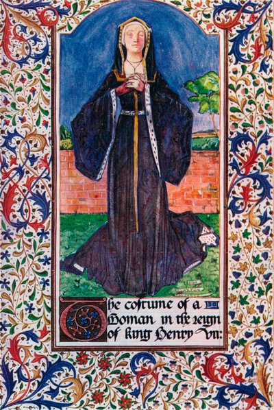 Un costume nel regno di Enrico VII, 1907 da Unbekannt