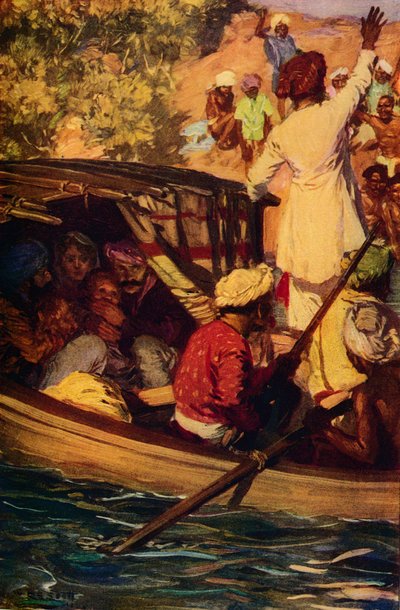 Un momento critico, c1857 da Unbekannt