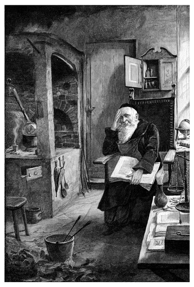 Un fuoco ardeva sempre sul suo focolare, 1901 da Unbekannt