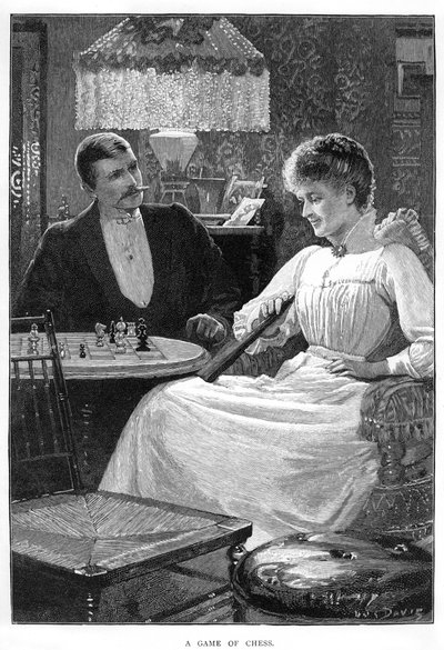 Una partita a scacchi, c1900s-c1910s da Unbekannt