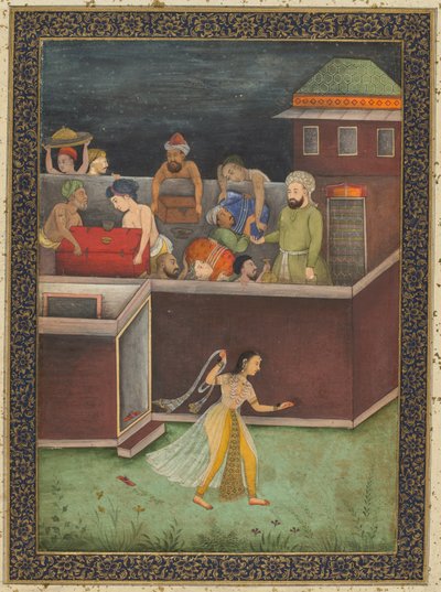 Una Casa Derubata di Notte, c. 1700 da Unbekannt