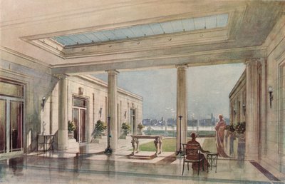 Una casa in Grosvenor Road, Westminster Thames Embankment. G. & A. Gilbert Scott, architetti, XIX secolo da Unbekannt