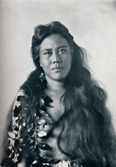 Una danzatrice di Hula, Honolulu, Hawaii, 1902 da Unbekannt