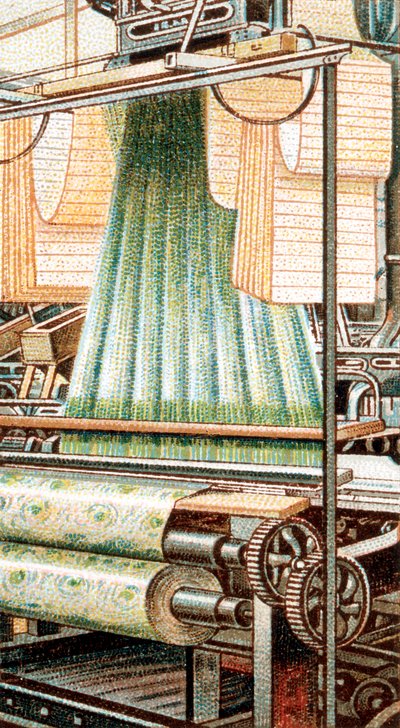 Un telaio Jacquard, 1915 da Unbekannt