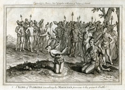 Un Re della Florida che Consulta il suo Mago prima di Andare in Battaglia da Unbekannt