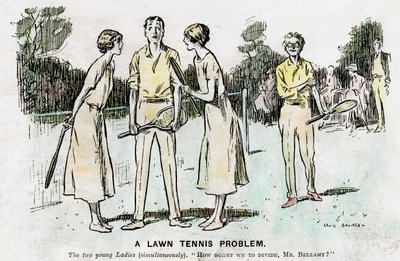 Un problema di tennis su prato, 1923 da Unbekannt