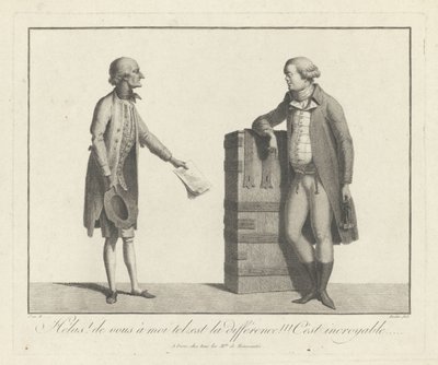 Uno speculatore fortunato e sfortunato, seconda metà del XVIII secolo da Unbekannt