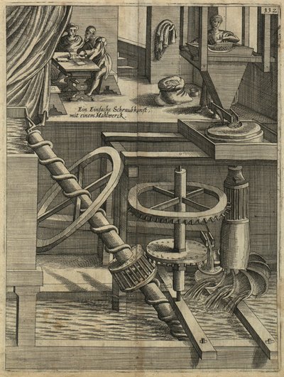 Un Mulino come Perpetuum mobile, 1629 da Unbekannt