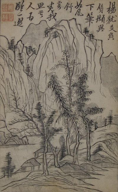 Una pagina dal Jie Zi Yuan da Unbekannt