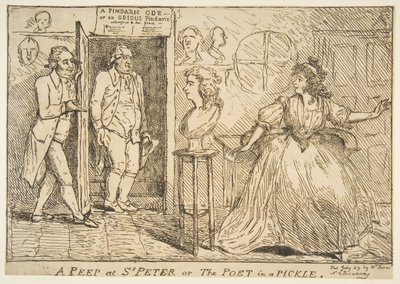 Uno sguardo a San Pietro o Il poeta in difficoltà, 23 luglio 1789 da Unbekannt