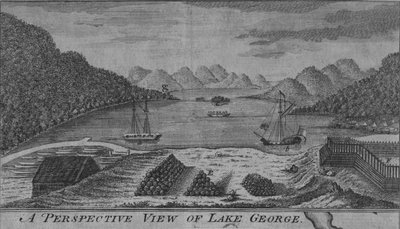 Vista prospettica del Lago George da Unbekannt