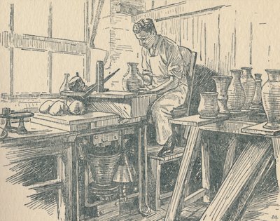 Un Vasaio al Lavoro da Unbekannt