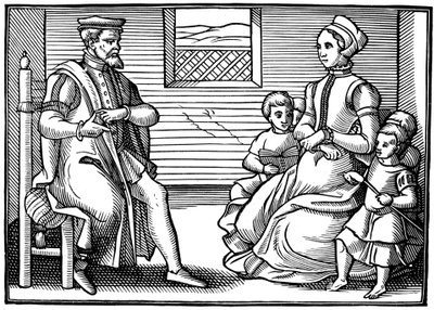 Una famiglia puritana, 1563 da Unbekannt