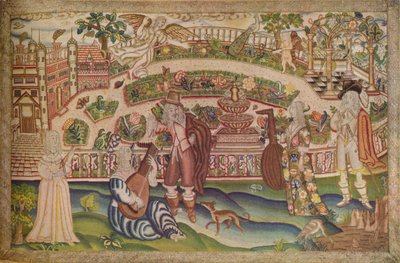 Un Raro Quadro Petit Point del Periodo di Carlo I, 17° secolo, 1936 da Unbekannt