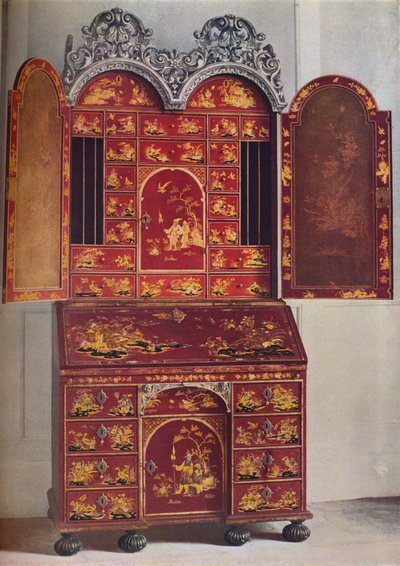 Un armadio di lacca rossa, c1685, 1936 da Unbekannt