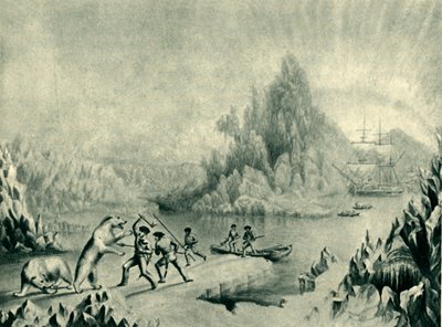 Una squadra di soccorso alla ricerca di Sir John Franklin, XIX secolo, 1946 da Unbekannt