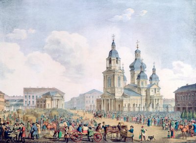 Una città russa, XIX secolo da Unbekannt