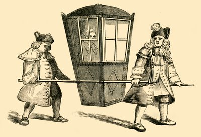 Una sedia a portantina, 1881 da Unbekannt