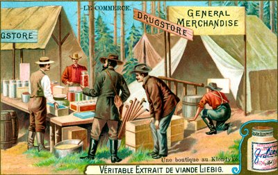 Un negozio a Klondyke, c1900 da Unbekannt