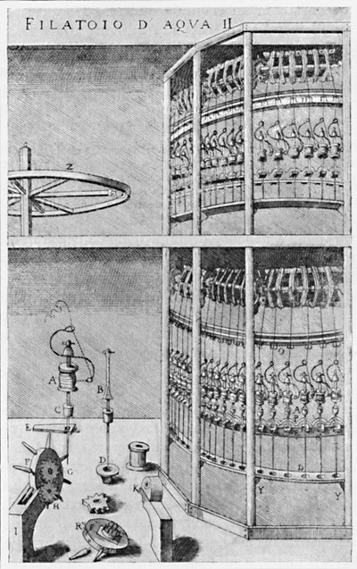Una filanda di seta, 1607, 1904 da Unbekannt