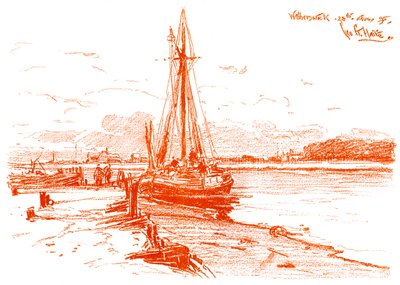 Uno schizzo a Walberswick, 1899 da Unbekannt