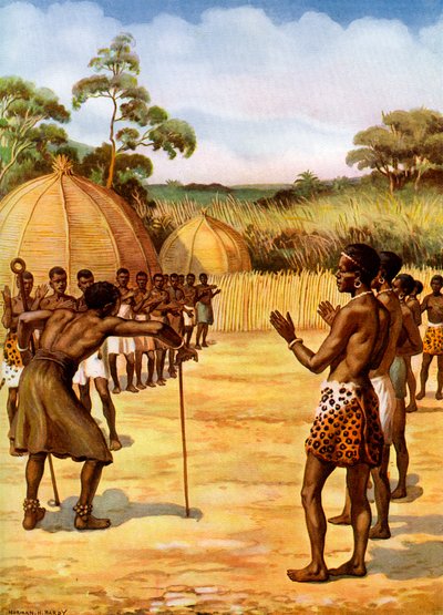 Uno stregone Swazi, Africa da Unbekannt