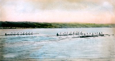 Una prova di spin dei Cornell Crews sul lago Cayuga, 1906 da Unbekannt