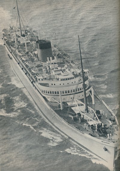 Una nave a doppia elica, la Stirling Castle costruita da Harland e Wolff, 1937 da Unbekannt